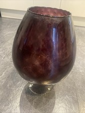 Glass cranberry fish for sale  BIRMINGHAM