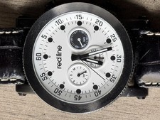 Relógio masculino Red Line 18000 branco e preto com pulseira de couro, usado comprar usado  Enviando para Brazil