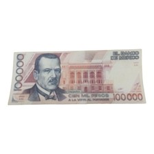 1988 México One Bank Note 100,00 pesos Plutarco Elias Calles comprar usado  Enviando para Brazil