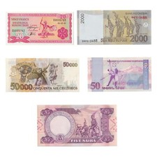 Banknotes set traditional d'occasion  Expédié en Belgium