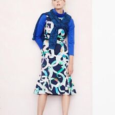 Gorman x Miranda Skoczek 2015 Navy Blue Cut Snake Flute Midi Dress. Size 8 na sprzedaż  Wysyłka do Poland