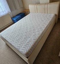 Boxspringbett creme 140x200 gebraucht kaufen  Schmalkalden