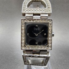 Usado, Relógio Dolce & Gabbana Tank Feminino 21mm Mostrador Preto Aço Cristal Acento Novo Batt comprar usado  Enviando para Brazil