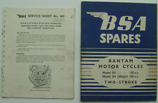Bsa bantam illustrated for sale  BATLEY