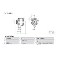 Cashback bosch alternator for sale  BIRMINGHAM