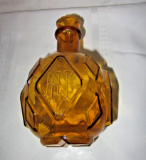 Usado, Extintor de incêndio de vidro antigo 1880 âmbar amarelo HSN Harvey S. Nutting comprar usado  Enviando para Brazil