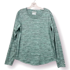 Usado, Camisa Columbia para mujer XL extra grande cuello redondo poliéster omni mecha verde nueva sin etiquetas segunda mano  Embacar hacia Argentina