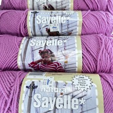 Lote de 4 novelos Natura Sayelle fio rosa claro 4 dobras acrílico penteado comprar usado  Enviando para Brazil