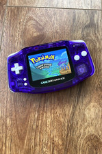 Nintendo Gameboy Advance GBA brilhante LCD AGB RETROILUMINADO IPS V2 roxo cristalino comprar usado  Enviando para Brazil