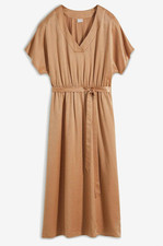 Satin kleid bindegürtel gebraucht kaufen  Deutschland