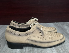 Men's Tan Genuine Leather Shoes Size 7 Companion Import comprar usado  Enviando para Brazil