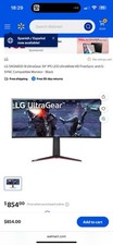 Monitor para jogos LG 34GN850-B Ultragear 34" QHD 3440x1440 21:9 curvo 160Hz comprar usado  Enviando para Brazil