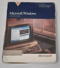 Microsoft Windows 3.0 (dyskietki 3.5", retro, oryginalne opakowanie, pudełko, 1991), używany na sprzedaż  PL