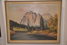 Altes gemälde bergsee gebraucht kaufen  Marktrodach