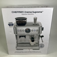 NUEVA CHEFMAN Crema Supreme Máquina de Espresso Semiautomática RJ54-G-SS Plateada segunda mano  Embacar hacia Mexico