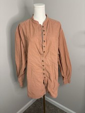 Blusa Herman Geist masculina XL laranja Courdoroy com botões  comprar usado  Enviando para Brazil