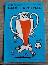 Ajax arsenal programme. for sale  NORTHAMPTON