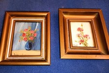 Paire tableaux miniatures d'occasion  Bardos
