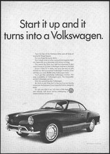 1965 Volkswagen impresso anúncio Karmann Ghia transforma-se em um Volkswagen, usado comprar usado  Enviando para Brazil