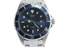 Relógio de quartzo estilo mergulhador mostrador azul CASIO MTD-1010 comprar usado  Enviando para Brazil