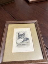Vintage cat artwork for sale  Hayes