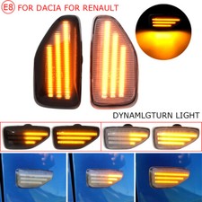 Luz indicadora lateral LED dinâmica para Dacia Renault Duster 2017-2022 Stepway Logan comprar usado  Enviando para Brazil