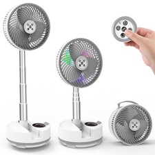 XUMEMALL A10 VENTILADOR PEDESTAL OSCILANTE DOBRÁVEL 8" USB C RECARREGÁVEL - BRANCO, usado comprar usado  Enviando para Brazil