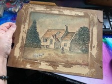 Vintage watercolour landscape for sale  LEIGH