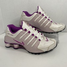 Usado, Tênis de corrida Nike Shox NZ feminino tamanho 7 branco violeta lilás 636088-114 comprar usado  Enviando para Brazil