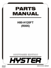Catálogo de peças de empilhadeira Hyster H80FT H90FT H100FT H110FT H120FT R005 manual PDF comprar usado  Enviando para Brazil