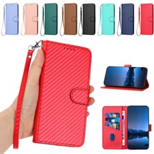 Carbon Hülle für Samsung S7 Edge S8 S9 + S10E S10 Handy Tasche Schutz Flip Case comprar usado  Enviando para Brazil