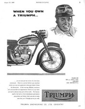 1960 advert triumph for sale  SIDCUP