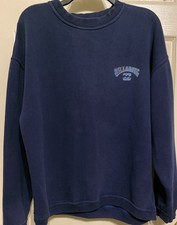 Moletom Vintage Anos 90 Y2K Billabong 1995 Logotipo LS Hit On Back Azul Quiksilver G comprar usado  Enviando para Brazil