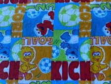 Usado, TECIDO GERGELIM ST WRKSHP 2007~Bebê Muppet Jogando Futebol~QUADRADO~Flanela~KICK GOAL comprar usado  Enviando para Brazil