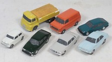 Coleção vintage de 7 modelos de carros e caminhões em miniatura de gesso pintados à mão , usado comprar usado  Enviando para Brazil