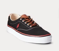 Tênis Polo Ralph Lauren Masculino Keaton Pony Lona Preto Vermelho Tamanho 9 NOVO comprar usado  Enviando para Brazil