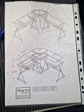 Eckschreibtisch schwarz glas gebraucht kaufen  Magstadt