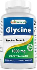 Suplemento de glicina Best Naturals 1000 mg para produção de energia, 180 unidades comprar usado  Enviando para Brazil