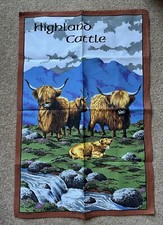 Scottish tea towel for sale  OTLEY