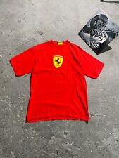 Vintage Ferrari T-shirt Męski Kolekcjonerski Czerwony lata 90. Samochód Sporty motorowe Bawełna na sprzedaż  PL