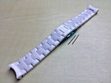 Usado, Pulseira De Cerâmica Branca sobressalentes se encaixa Emporio Armani AR1403/AR1415 Pulseira De Relógio Pulseira/ comprar usado  Enviando para Brazil