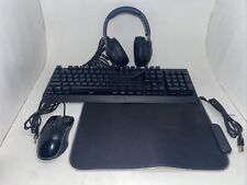 Usado, Conjunto gamer teclado, fones de ouvido, mouse e mousepad com fio (Razor + Onn.) comprar usado  Enviando para Brazil
