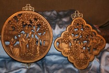 Sculptures chinoises panneaux d'occasion  France