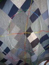 Antique rustic patchwork for sale  LEYBURN