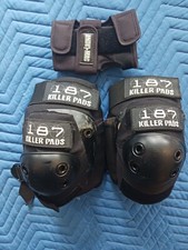 Joelheiras e cotovelos skate 187 preto assassino comprar usado  Enviando para Brazil