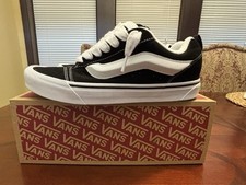 Tamanho 10 - VANS Knu-Skool preto branco verdadeiro estado quase perfeito comprar usado  Enviando para Brazil
