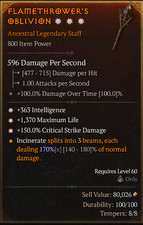 Staff 3GA Sorc Int Crit Life Hydra Premium  Season 9 SC D4 PS5 comprar usado  Enviando para Brazil