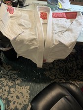 Kimono Albino Preto Masculino A2L Branco Jiu Jitsu Artes Marciais Tamanho M/L Apenas Top, usado comprar usado  Enviando para Brazil