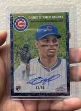 Usado, 2023 Topps Chrome Platinum RC automático/99 Christopher Morel Cubs novato SP comprar usado  Enviando para Brazil