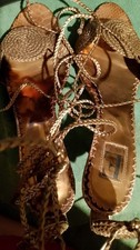 Scarpe donna dorate usato  Salemi